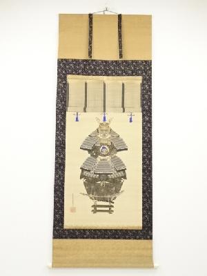 土佐光文筆　五月飾　肉筆絹本掛軸（箱付）